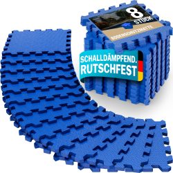 Bodenschutz-/Puzzlematten 8-tlg Blau 180x90x1cm
