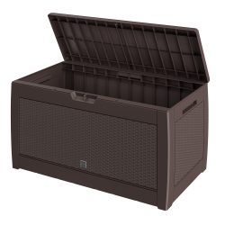 Gartenbox Rato 310L Braun Rattan Optik wasserdicht