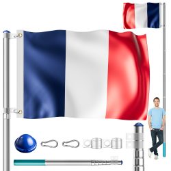 Fahnenmast Alu 630cm inkl Frankreich-Flagge
