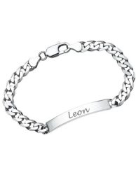 925 Silberarmband mit Namensgravur 6,5mm - Armschmuck und Armbänder