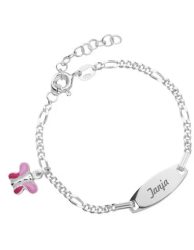 Kinderarmband Silber mit Gravur und verschiedenen Anhängern - Armschmuck und Armbänder