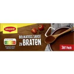 Maggi Delikatess Sauce zu Braten ergibt 3x 250ML