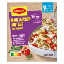 Maggi Fix Maultaschen Auflauf mit Tomaten 31G