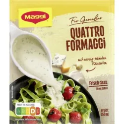 Maggi Für Genießer Quattro Formaggi Sauce ergibt 250ML