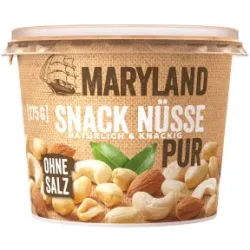 Maryland Snack Nüsse Pur ohne Salz 275G