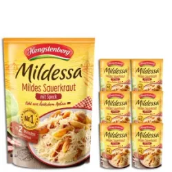 Hengstenberg Mildessa Mildes Sauerkraut mit original Schwarzwälder Speck 6x400G