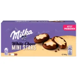 Milka White Choco Mini Stars 5ST 185G