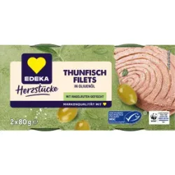 Edeka MSC Thunfischfilets in Olivenöl 2x 80G