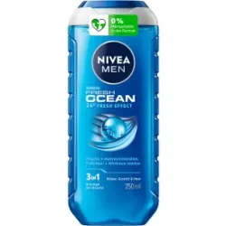 Nivea Men 3in1 Duschgel Fresh Ocean 24H Fresh Effect 250ML
