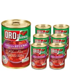 Oro di Parma Tomaten stückig mit Kräutern 6x400G