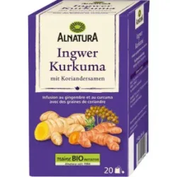 Alnatura Bio Ingwer Kurkuma Tee mit Koriandersamen 20ST 40G