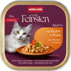 Animonda Vom Feinsten Adult in Sauce mit Huhn + Pute 85G