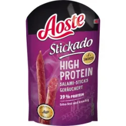 Aoste Stickado High Protein Salami-Sticks geräuchert 60G