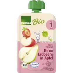 EDEKA Bio Birne & Erdbeere in Apfel ab 1.Jahr 100G