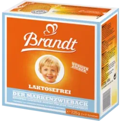 Brandt Der Markenzwieback Laktosefrei 225G