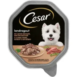 Cesar Landragout mit zartem Truthahn, Rind und Kräutern 150G