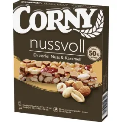 Corny Nussvoll Dreierlei Nuss & Karamell 4ST 96G