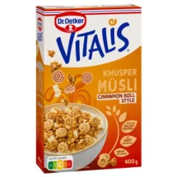 Dr.Oetker Vitalis Knusper Müsli Cinnamon Roll 400G