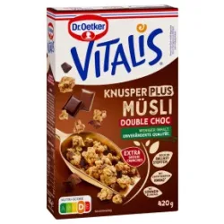 Dr.Oetker Vitalis Knusper Plus Double Chocolate 420G