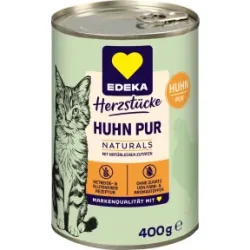 EDEKA Herzstücke Naturals Huhn Pur Katzenfutter 400G