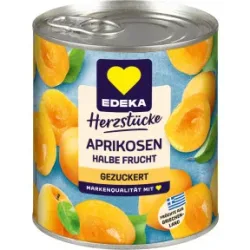 EDEKA Herzstücke Aprikosen halbe Frucht gezuckert 820G