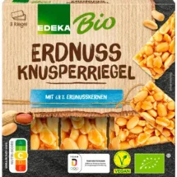EDEKA Bio Knusperriegel Erdnuss 3ST 75G