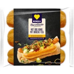 EDEKA Herzstücke Brioche Hot Dog Buns 6ST 270G