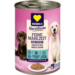 EDEKA Herzstücke Feine Mahlzeit Junior mit Rind & Huhn 400G