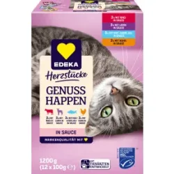 EDEKA Herzstücke Genuss Happen in Sauce 12x100G