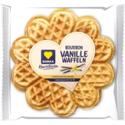 EDEKA Herzstücke Bourbon-Vanille Waffeln 3ST 165G