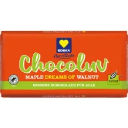 EDEKA Herzstücke Chocoluv Walnuss Ahornsirup Vollmilch 150G