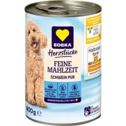 EDEKA Herzstücke Hundefutter Schwein pur 400G