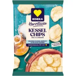 EDEKA Herzstücke Kesselchips Salt & Vinegar 150G