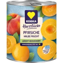 EDEKA Herzstücke Pfirsiche halbe Frucht leicht gezuckert 820G