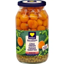 EDEKA Herzstücke Junge Erbsen mit Pariser Karotten extra fein 530G