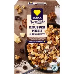 EDEKA Herzstücke Knusper Müsli Black & White 500G