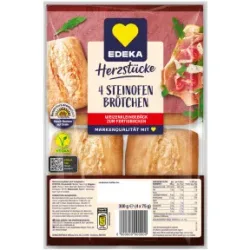 EDEKA Herzstücke Steinofenbrötchen 4ST 300G