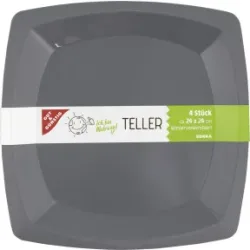 Gut & Günstig Teller Mehrweg 4ST