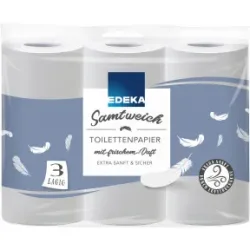 EDEKA Toilettenpapier samtweich 3lagig 9x140BL