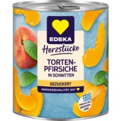 EDEKA Herzstücke Tortenpfirsiche in Schnitten gezuckert 820G