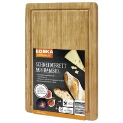 EDEKA zuhause Schneidebrett aus Bambus 38,5cm x 25,5cm