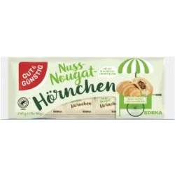 Gut & Günstig 5 Mini-Hörnchen Nuss-Nougat 240G