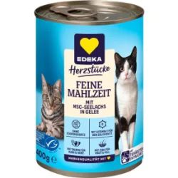 EDEKA Herzstücke Feine Mahlzeit MSC-Seelachs in Gelee 415G