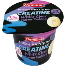 Ehrmann High Protein Creatine Pudding White Choc Flavour 230G