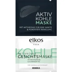 Elkos FACE Aktivkohle Gesichtsmaske 2ST 16ML - Abverkauf