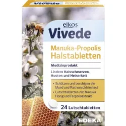 Elkos VIVEDE Manuka-Propolis Halstabletten 24ST