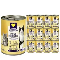 EDEKA Feine Mahlzeit Huhn & Leber 12x400G