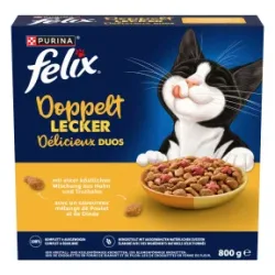 Felix Doppelt Lecker Trockenfutter Huhn & Truthan 800G