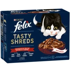 Felix Tasty Shreds Geschmacksvielfalt vom Land 10x 80G