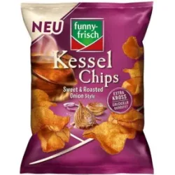 Funny-Frisch Kessel Chips Sweet & Rost Onion Style 120G